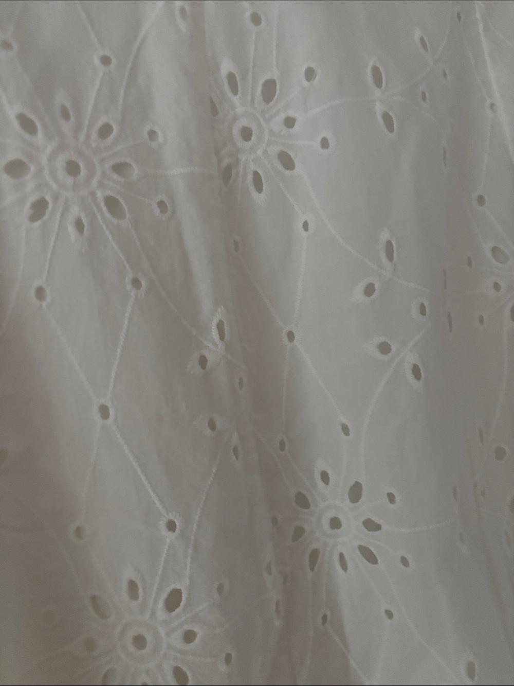 6. Adiva Eyelet White Tiered A-Line Skirt - Picture 10 of 13